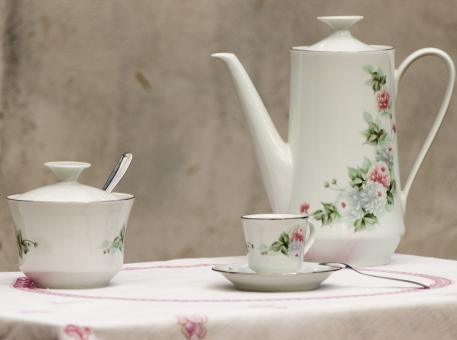 Free Stock Photo of Porcelain Tea Set