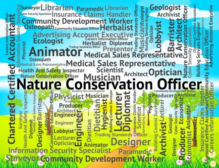 Free Stock Photo of Nature Conservation Officer Indicates Eco Friendly And Administr