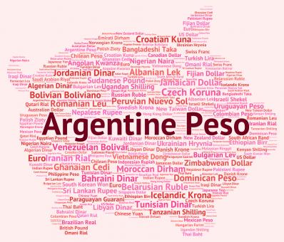 Free Stock Photo of Argentine Peso Shows Worldwide Trading And Argentina