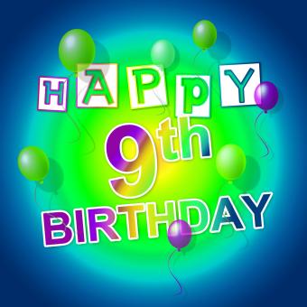 Free Stock Photo of Happy Birthday Shows Fun Parties And Greeting
