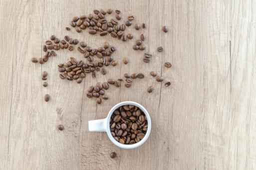 Free Stock Photo of Cup and Coffee Beans