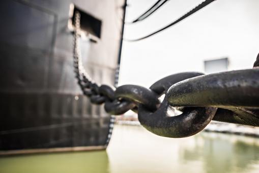 Free Stock Photo of Heavy Duty Anchor Chain
