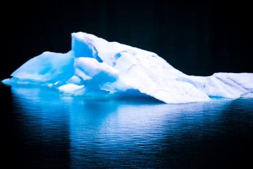 Free Stock Photo of Iceberg on Black