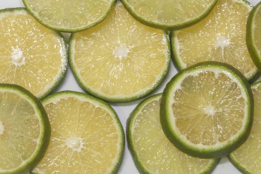Free Stock Photo of Background of Lime Slices