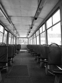 Free Stock Photo of Inside the Tram