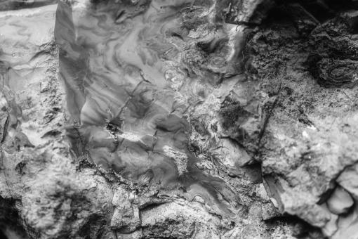 Free Stock Photo of Black and White Rock