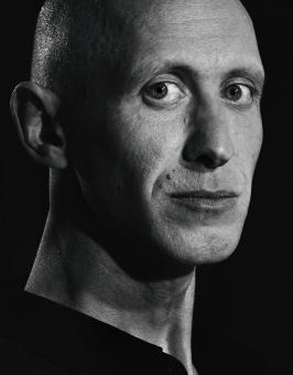 Free Stock Photo of Black and White Portrait of a Man