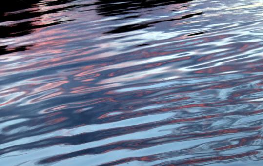 Free Stock Photo of Beautiful Water Surface at Sunset