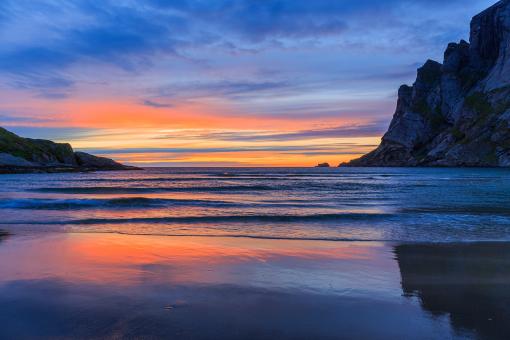 Free Stock Photo of Bunes beach