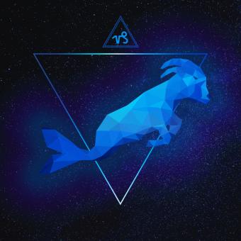 Free Stock Photo of Capricorn Polygonal Artwork