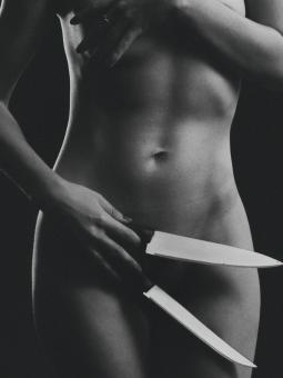 Free Stock Photo of Female Body and Knives