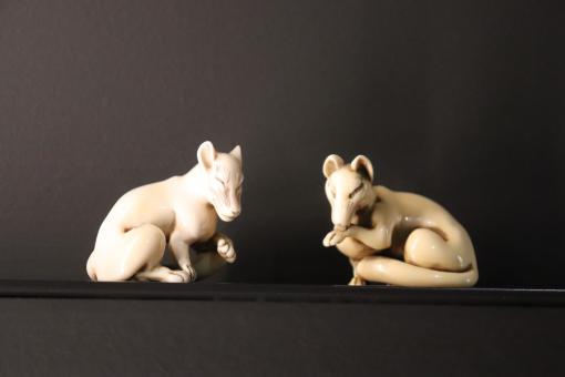 Free Stock Photo of Japanese ivory animal miniatures