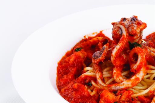 Free Stock Photo of Pasta Seafood