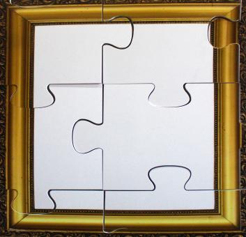Free Stock Photo of Jigsaw Frame