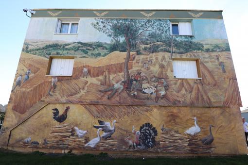 Free Stock Photo of Wall painting on a building