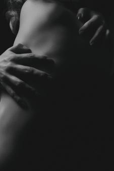 Free Stock Photo of Black and White Woman Body