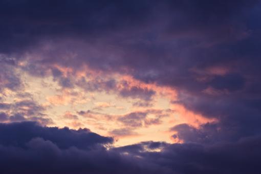 Free Stock Photo of Purple Sky Setting