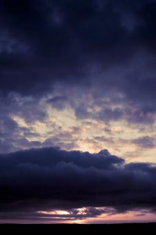 Free Stock Photo of Purple Cloudy Sky