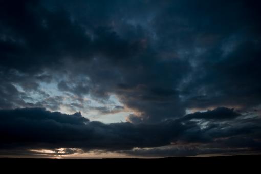 Free Stock Photo of Dark Cloudy Sky