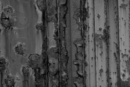 Free Stock Photo of B&W Rust Texture