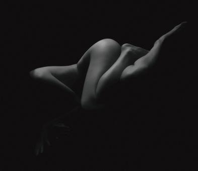 Free Stock Photo of Black and White Female Body