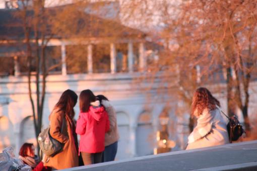 Free Stock Photo of Admiring a monument and a bridge over the Seine river