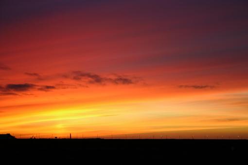 Free Stock Photo of Red Sunset Sky