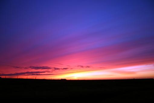 Free Stock Photo of Blue and Pink Sunset Sky