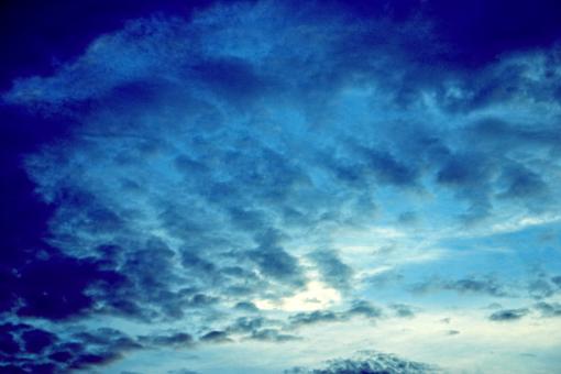 Free Stock Photo of Blue Layers of Clouds