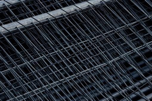 Free Stock Photo of Metallic Grid Fence