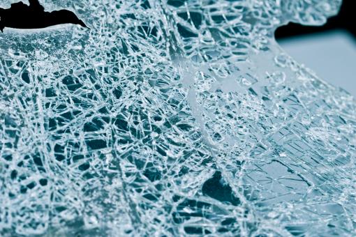 Free Stock Photo of Shattered Front Shield
