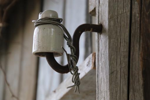 Free Stock Photo of Old porcelain insulator