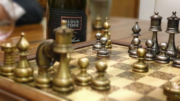 Free Stock Photo of Metallic Chess