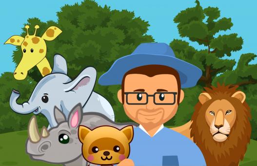 Free Stock Photo of Zoo Keeper Illustration
