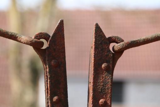 Free Stock Photo of Rusted Metal Poles