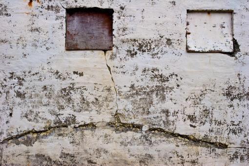 Free Stock Photo of Cracked Grungy Stone Wall