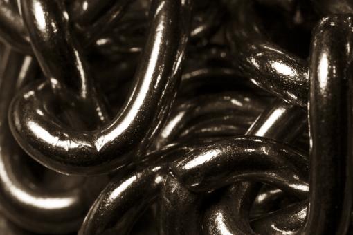 Free Stock Photo of Closeup of Silver Chains