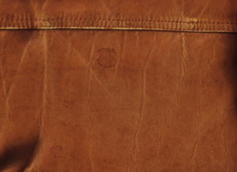 Free Stock Photo of Brown Leather with Seams