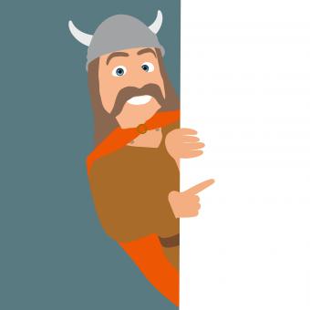 Free Stock Photo of Fun Gaulois Hiding Behind Wall