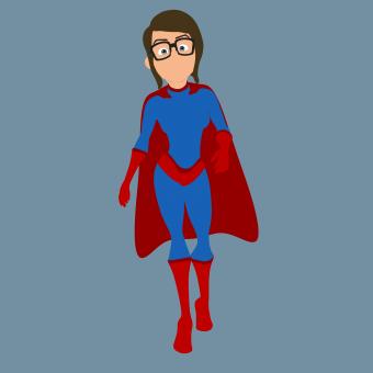 Free Stock Photo of Super Woman with Glasses