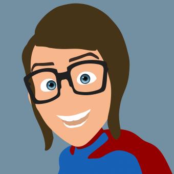 Free Stock Photo of Fun Super Woman with Glasses Closeup