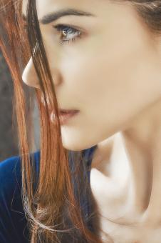 Free Stock Photo of Long Haired Woman Portrait