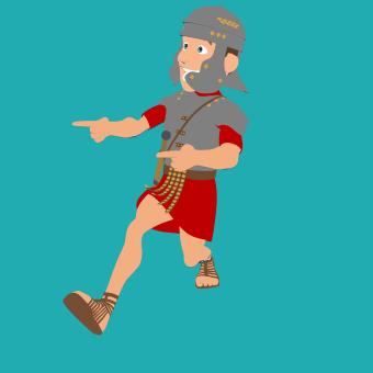 Free Stock Photo of Roman Soldier Character