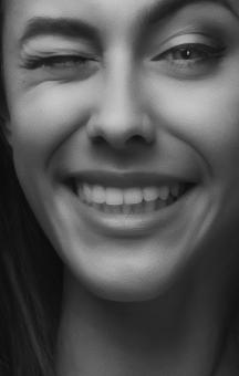 Free Stock Photo of Portrait of smiling girl