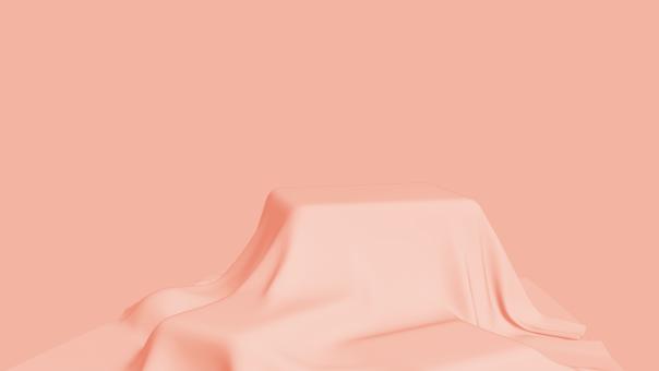 Free Stock Photo of Empty space studio room with pedestal showcase tablecloth for display