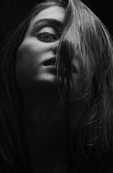 Free Stock Photo of Dark Portrait - Lustful Look