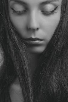 Free Stock Photo of Portrait of Model with Closed Eyes
