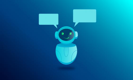 Free Stock Photo of Simple Robot - Personal Assistant - Chatbot Illustration