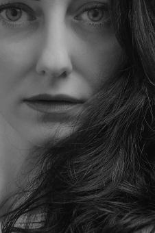 Free Stock Photo of Dark Haired Woman Portrait