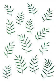 Free Stock Photo of Green Leaves Illustration